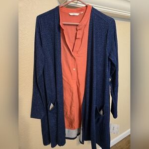 Lularoe NWT Caroline style cardigan with pockets, size Large